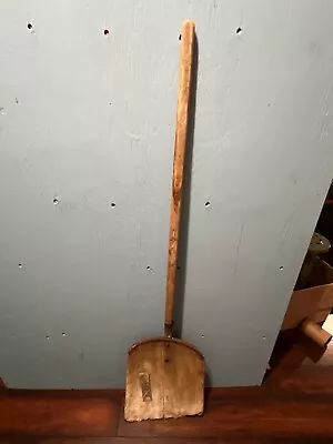 Antique Wooden Snow Grain Shovel 55 Inches Long Large Blade • $50