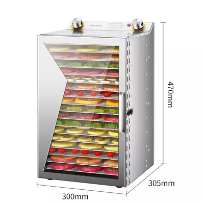 Food Dehydrator Machine 18 Trays Adjustable Timer Temperature Control Meat Fruit • $335