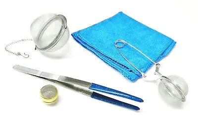 Jewelry Cleaning Ultrasonic Steam Cleaning Tools Accessories Tweezer Baskets ++  • $19.50
