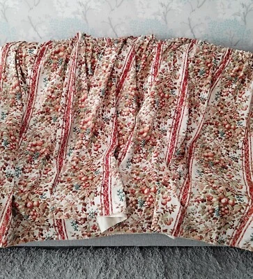 £10 • Buy Pair Of Montgomery Harvest Fruit Curtains Each 73  W 51  L Cottagecore Farmhouse