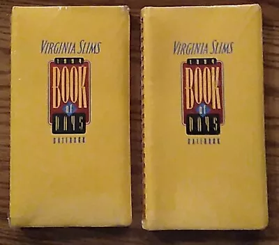 2 New Sealed Vintage 1994 Virginia Slims Book Of Days Datebook Planner • $19.99
