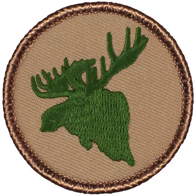 Green Moose Patrol Patch - 2  Round Embroidered Patch • $4.49