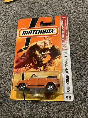 2009 Matchbox /#93 Volkswagen Type 181 / Orange / Outdoor Sportsman • $9.99