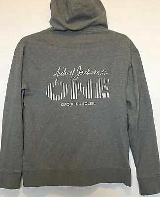 Michael Jackson ONE Cirque Du Soleil Vegas 5 Year Anniversary Gray Hoodie Medium • £18.99