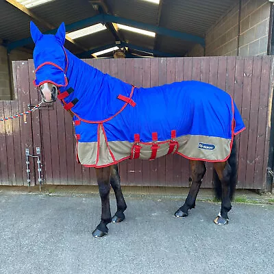 MESH FLY RUG | Whitaker Airton Fly Rug And Mask Dark Blue HORSE BUG RUG • £37.95