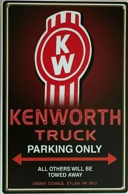 KENWORTH Garage Rustic Look Vintage Tin Signs Man Cave Shed & Bar AU SELLER • $10