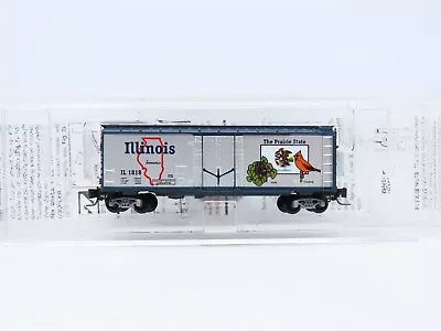 Z Scale Micro-Trains MTL 50200501 IL Illinois State Car Plug Door Box Car #1818 • $21.95