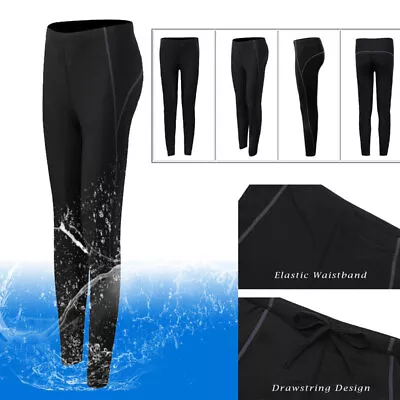 Swim Leggings Women Rash Guard Long Pants UV Protective Surfing Dive Swimwears • £18.38