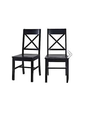 Millwright Dining Chair In Antique Black Set Of 2) • $175