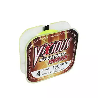 4 LB HI-VIS Yellow Panfish Ice Fishing Line • $6.61