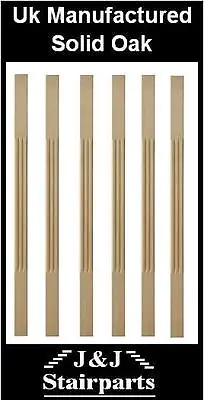 Oak Stop Chamfer Fluted 41mm Spindle 900 X 41 X 41mm Quality Uk Manufactured! • £9.45