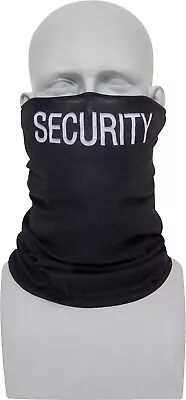 Black Security MultiUse Tactical Neck Gaiter Face Mask Balaclava Cycling Running • $9.99