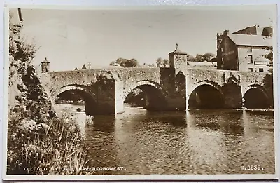 £1 • Buy Postcard Of The Old Bridge, Haverfordwest, Postmarked 1956