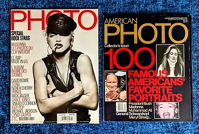 MADONNA PHOTO MAGAZINE LOT FRENCH & US 1991 - Mondino/Herb Ritts Justify My Love • $75