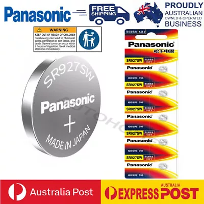 Genuine Panasonic Silver Oxide Watch Battery SR927SW (395)1.55V Made In Japan • $9.89