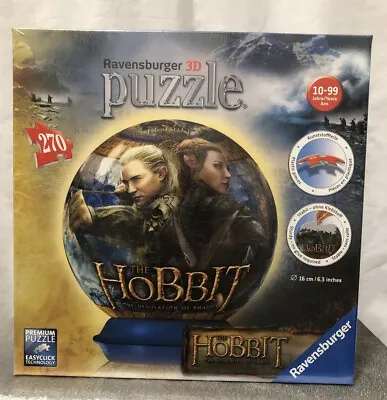 Hobbit Desolation Smaug Ravensburger Puzzle Ball Globe 270 Pc Sealed NEW LOTR • $45