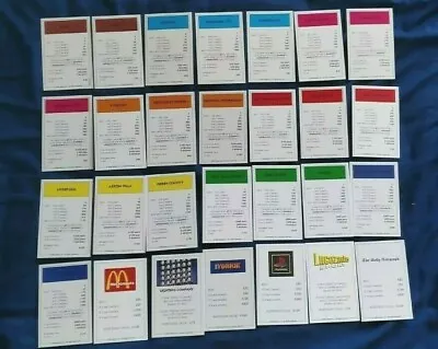 Individual Premier League Monopoly Property Cards 1999 Edition • £1