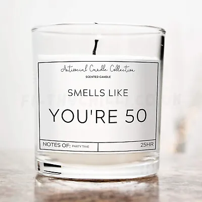 Funny You're 50 Candle 50th Birthday Milestone Gift For Women Mum Sister Friend • £2.99