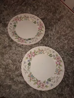 Pair Of Myott Meakin Spring Fields Jenny Rhodes 10.25” Dinner Plates. England • $10.99