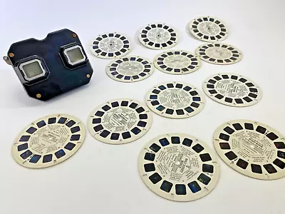 VTG Sawyers View-Master Stereoscope Reels Bakelite Black Portland Disney DS66 • $24.99