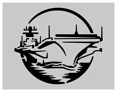 Military Vessel Navy Carrier Ship Stencil 8.5  X 11  Sheet FREE SHIPPING • $12.93