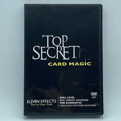 Top Secret Card Magic DVD OOP 2012 Magician Training Course Guide • $16.96