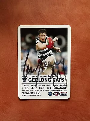 AFL 2009 Cameron Mooney Signed Card • $500