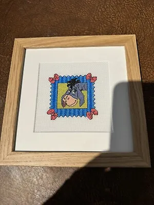 Framed Eeyore Cross Stitch • £85