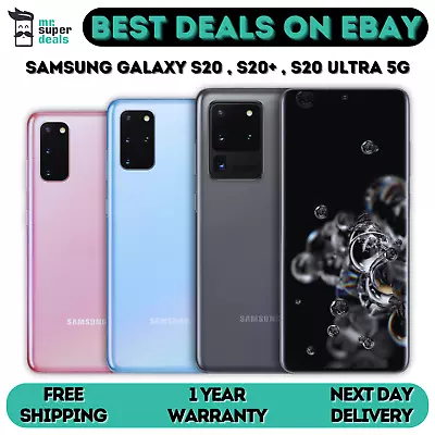 NEW Samsung Galaxy S20 | S20+ | S20 Ultra 5G 128GB Unlocked - Re-SEALED BOX A+ • £229.69