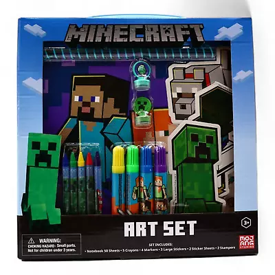 Minecraft Kids Coloring Art Set With Stickers & Stampers • $17.99