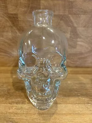 CRYSTAL HEAD VODKA Glass Skull Full Size Bottle 750ML No Cork Empty  • $15.99