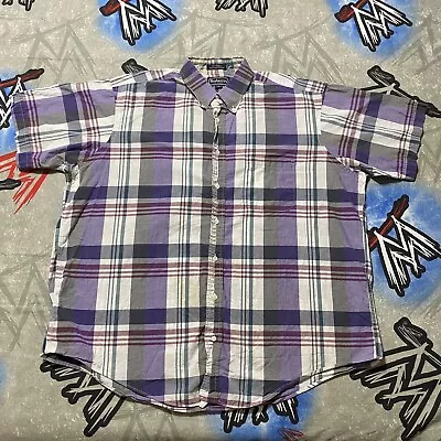 Burberrys Of London Cotton Plaid Men's XL Button Shirt • $19.99