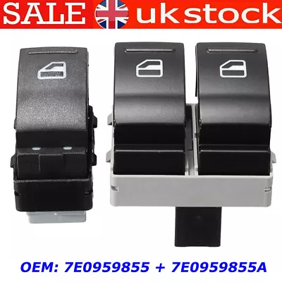 2x Electric Window Switch Front Left & Right For VW Transporter T5 T6 7E0959855A • £9.82