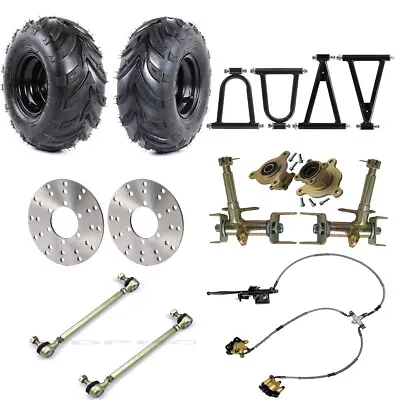 $66.99 • Buy Front Suspension Arm Upper & Lower Swingarm Wheel Hub Kit For ATV Go Kart Buggy