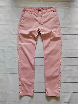 Levi's XX Chino Men's Stretch Slim Taper Casual Chinos Trousers Pink Sz W32 L32 • £39.99