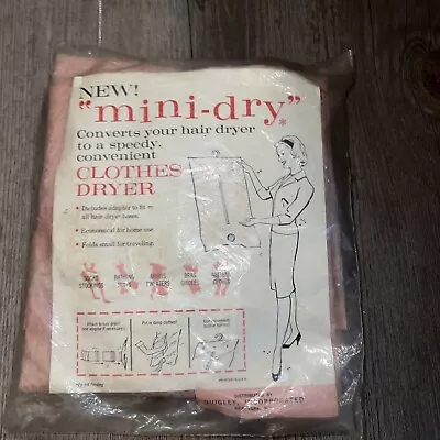 1950’s Vintage Lingerie & Clothing Mini-dry Bag Connects To Hair Dryer USA RARE • $37.01