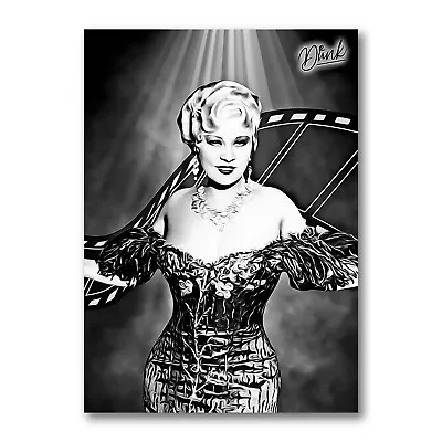 Mae West Silver Screen Sketch Card Limited 04/30 Dr. Dunk Signed • $6.99