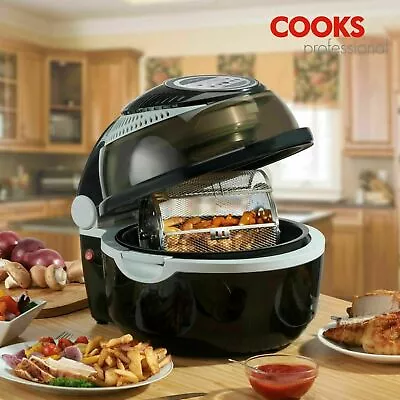 Digital Air Fryer Rotisserie Halogen Oven 10L Healthy Cook - Cooks Professional • £89.99