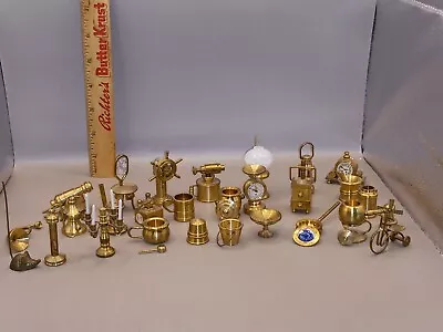 Vintage  Made In Holland  29 Brass Miniatures Lot   Total Of 34 Pieces • $59.99