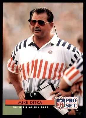 1992 Pro Set Mike Ditka Chicago Bears #126 • $1