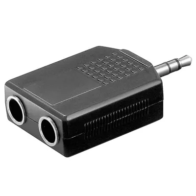 £4.16 • Buy Stereo Adapter Splitter 2 Jack Socket Clutch 6,3mm 1 Jack 3,5mm