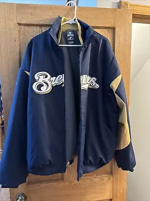 Milwaukee Brewers Majestic Therma Base Jacket MLB Authentic Collection Size XL • $39.99