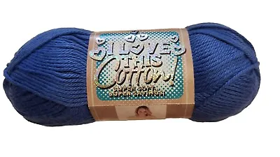 I LOVE THIS COTTON! 90 ROYALTY 100% Cotton Yarn 3.5oz 100g 180yd Crochet  • $4.80