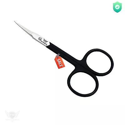 Professional Finger Toe Nail Scissors CURVED ARROW Steel Manicure Cuticle 4   • £3.98