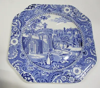 Landscape Blue Luncheon Plate By W.R. Midwinter • $17.99