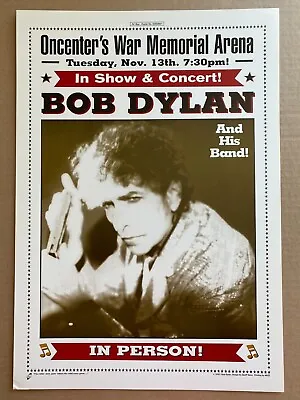 RARE BOB DYLAN ORIGINAL CONCERT POSTER NOV 13th 2001 Syracuse NY BOXER STYLE  • $27.77