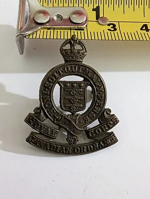 Vintage Army Military Royal Canadian Ordnance Corps Collar Badge • $7.99