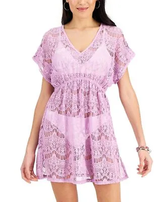 MSRP $34 Miken Juniors Lace Swimsuit Cover-Up Purple Size XL • $21.59