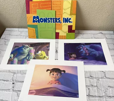 Disney Pixar Monsters Inc Exclusive Lithographs Portfolio Set 3 Prints 11 X 14 • $10.99