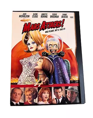  MARS ATTACKS (1996)  Science Fiction Comedy DVD (1997) A Tim Burton Film • $4.99